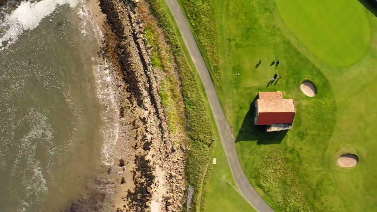 Dunbar Golf Course Flyover - Scotland